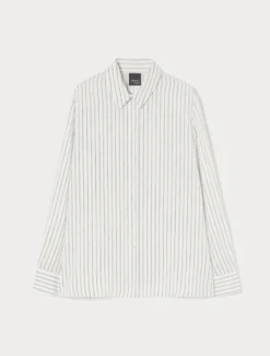 Camicia in viscosa tinto filo - BIANCO