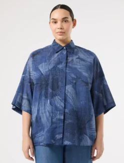 Camicia in voile di cotone - BLUETTE