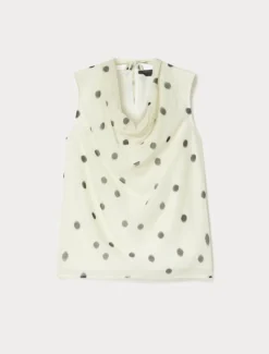 Camicia in voile di cotone e seta - BIANCO