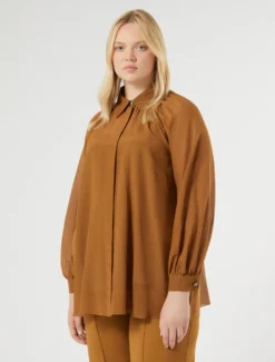 Camicia in voile di cotone e seta - SIENA