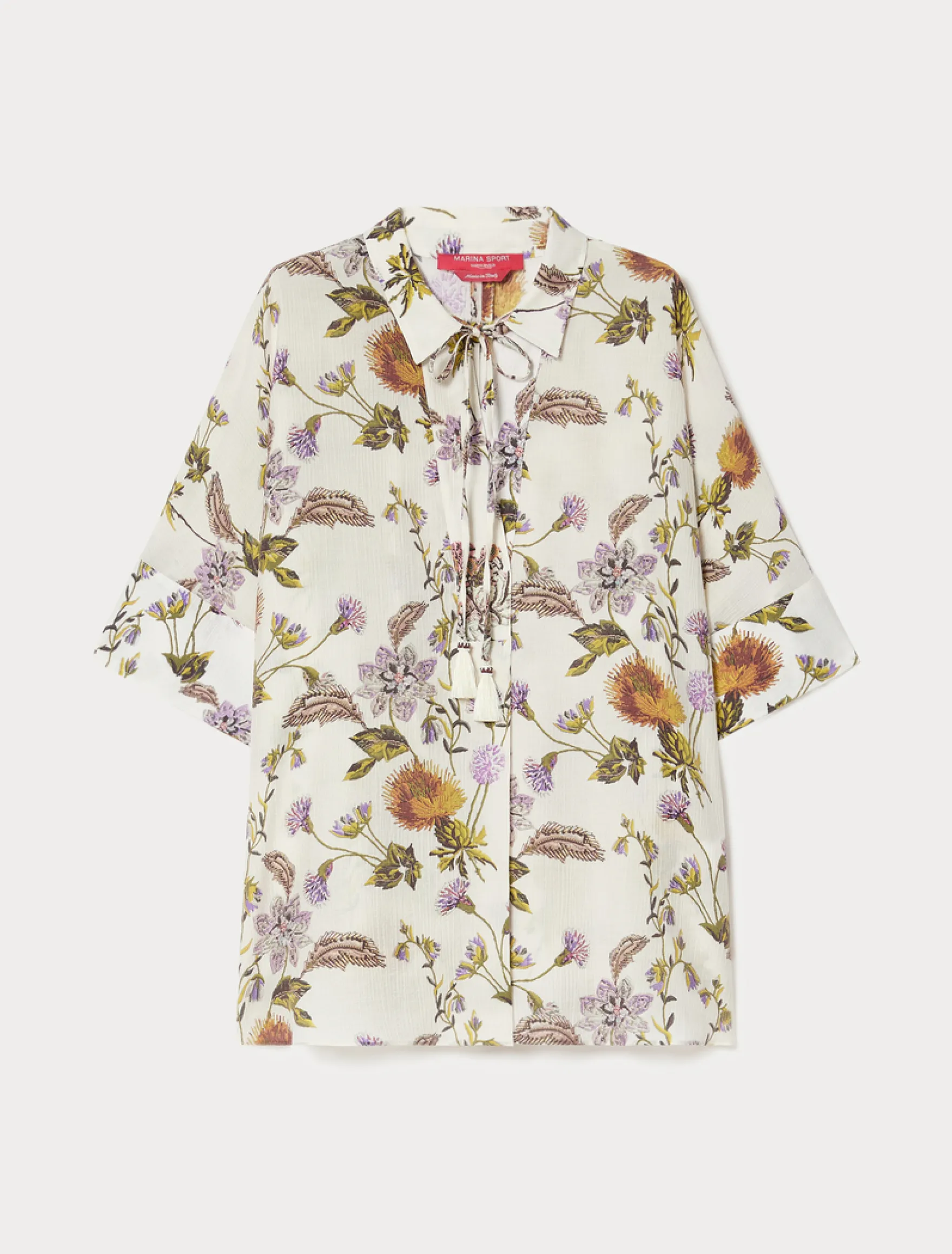 Camicia over in creponne - BIANCO