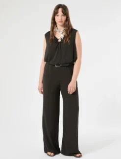 Canotta in jersey interlock - NERO