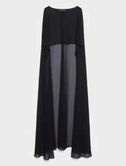 Cappa coprispalle in georgette - NERO