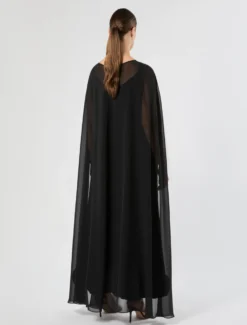 Cappa coprispalle in georgette - NERO