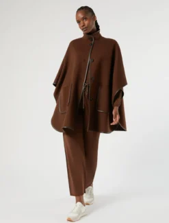 Cappa in double di lana e nylon - BISCOTTO