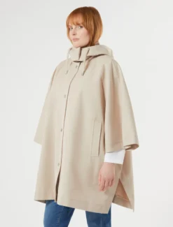Cappa in twill antigoccia - VERDE MUSCHIO
