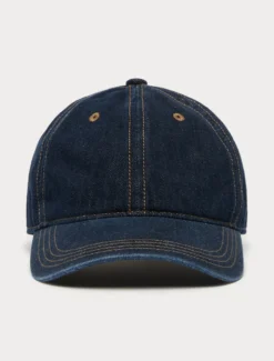 Cappello da baseball in denim - BLU