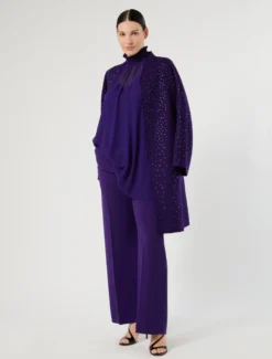Cappotto double in lana e cachemire - VIOLA