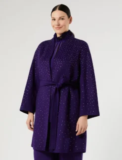 Cappotto double in lana e cachemire - VIOLA