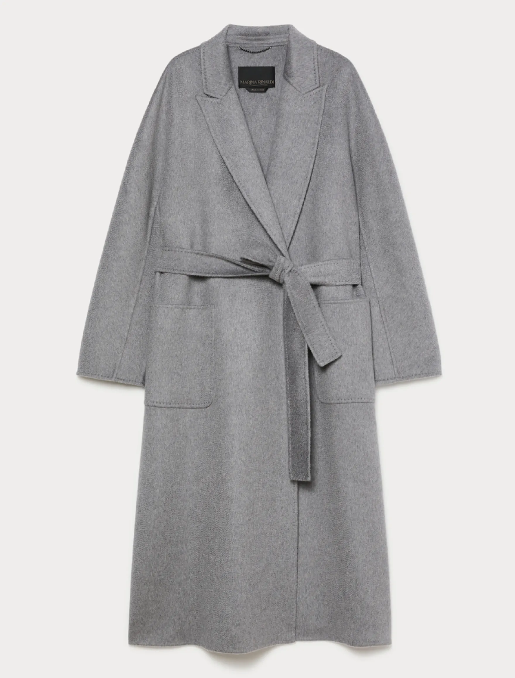 Cappotto in double di cachemire - GRIGIO CHIARO