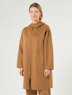 Cappotto in double di lana e cachemire - BISCOTTO