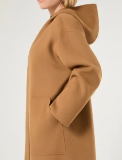 Cappotto in double di lana e cachemire - BISCOTTO