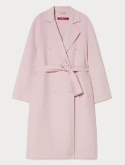Cappotto in double di misto lana - ROSA