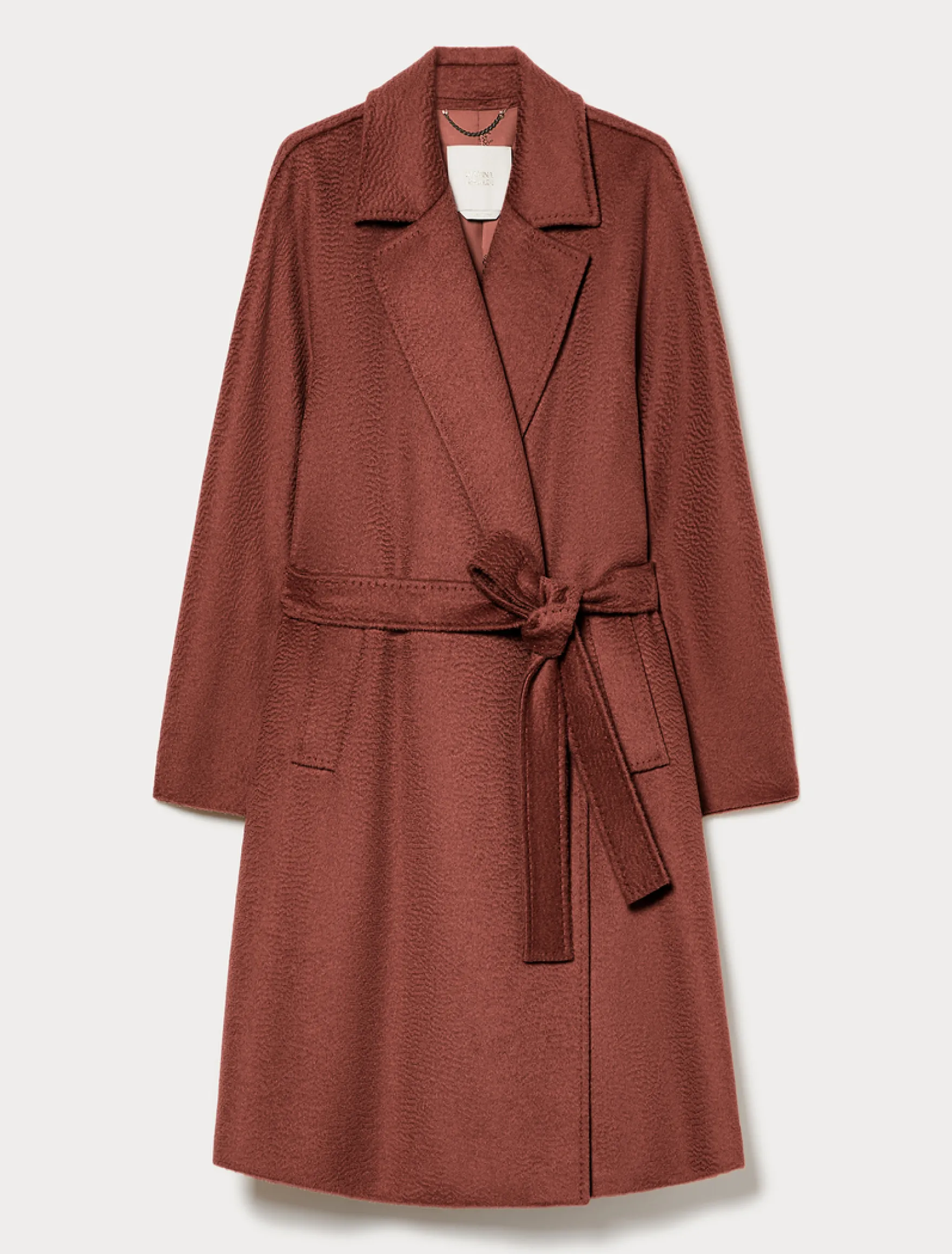 Cappotto in drap di cammello - MATTONE ROSSO