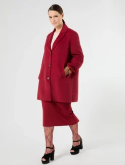 Cappotto in panno double - BORDEAUX