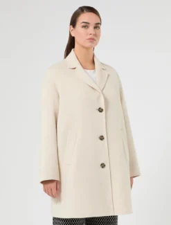 Cappotto in panno double - GHIACCIO