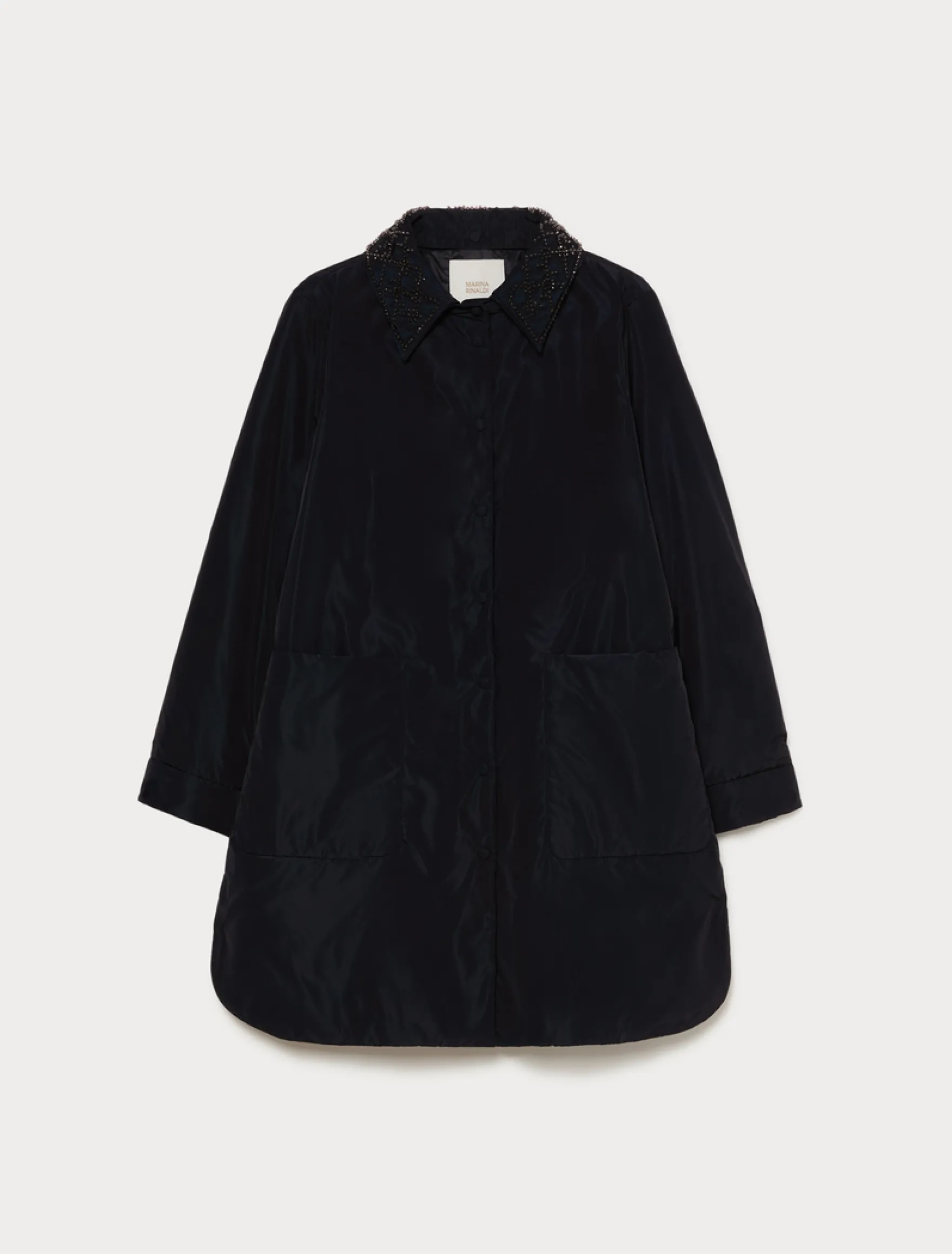 Cappotto in taffetà antigoccia - BLU NOTTE
