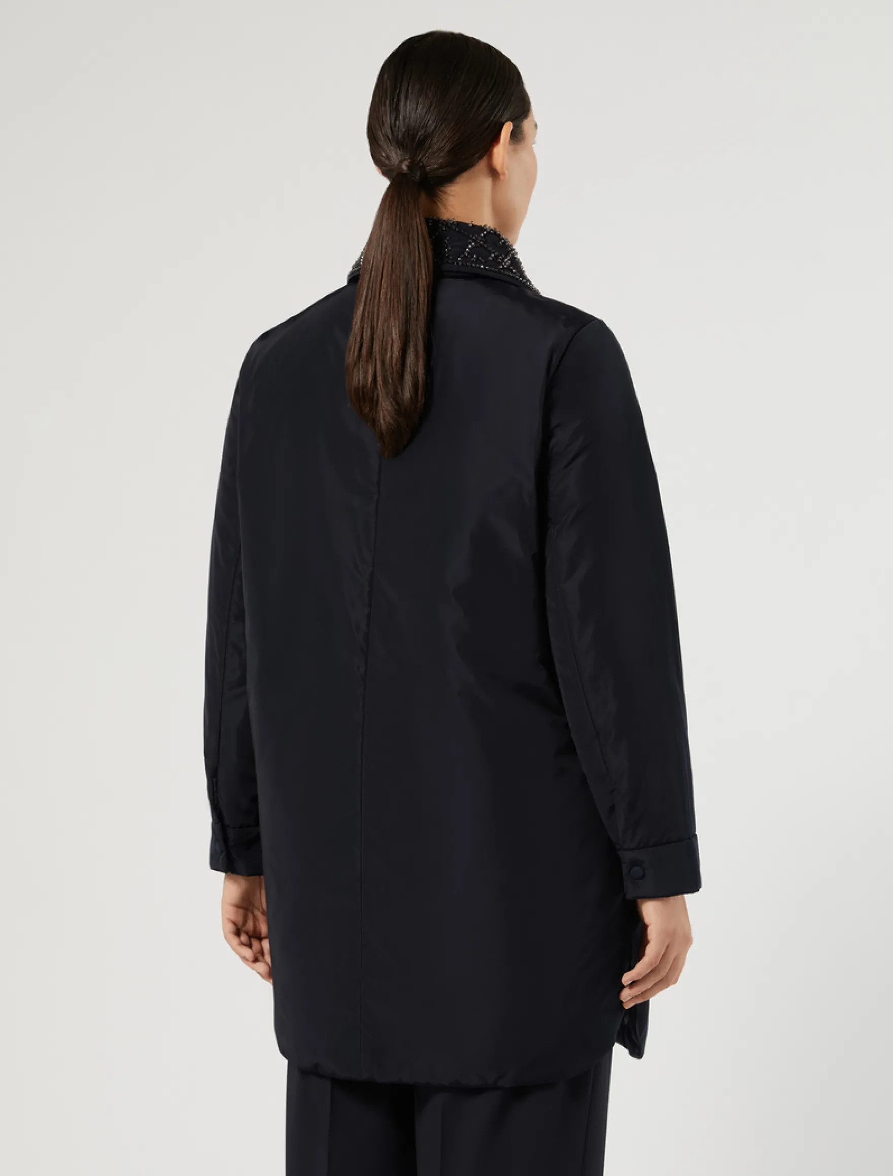 Cappotto in taffetà antigoccia - BLU NOTTE