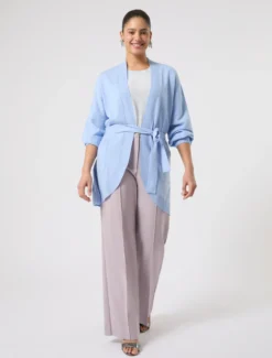 Cardigan in cachemire - AZZURRO