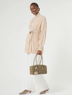 Cardigan in cachemire - BEIGE