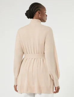 Cardigan in cachemire - BEIGE