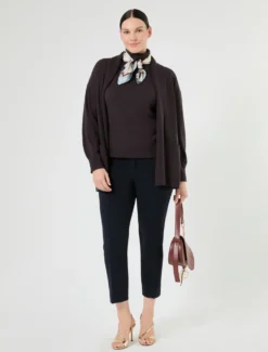 Cardigan in cachemire - MARRONE