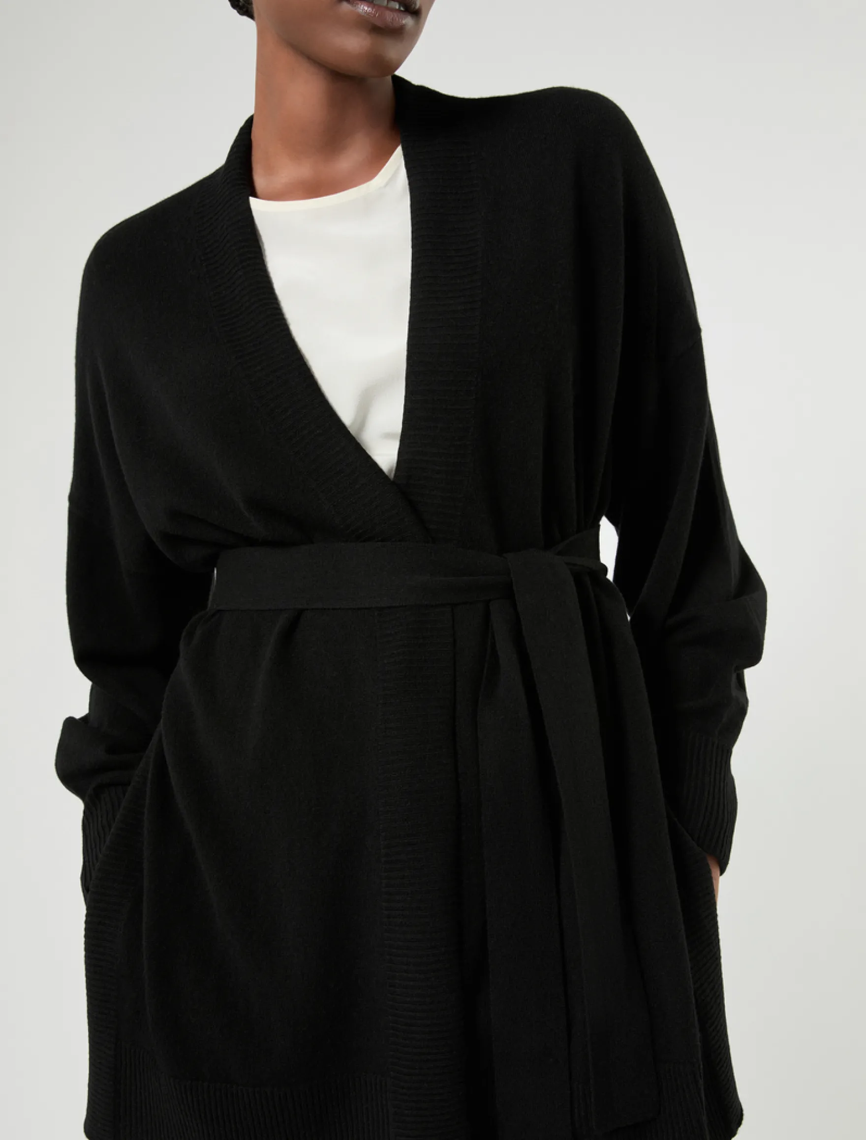 Cardigan in cachemire - NERO