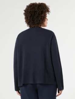 Cardigan in cotone - BLU NOTTE