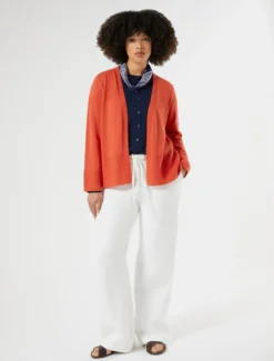 Cardigan in cotone - ROSSO