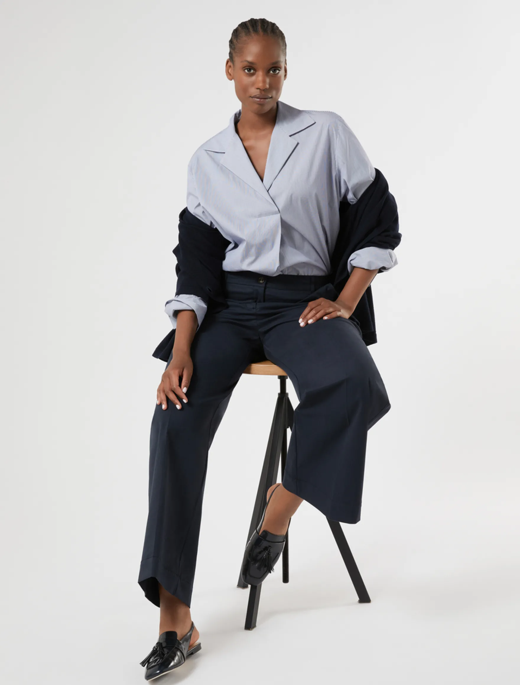 Cardigan in lana - BLU NOTTE