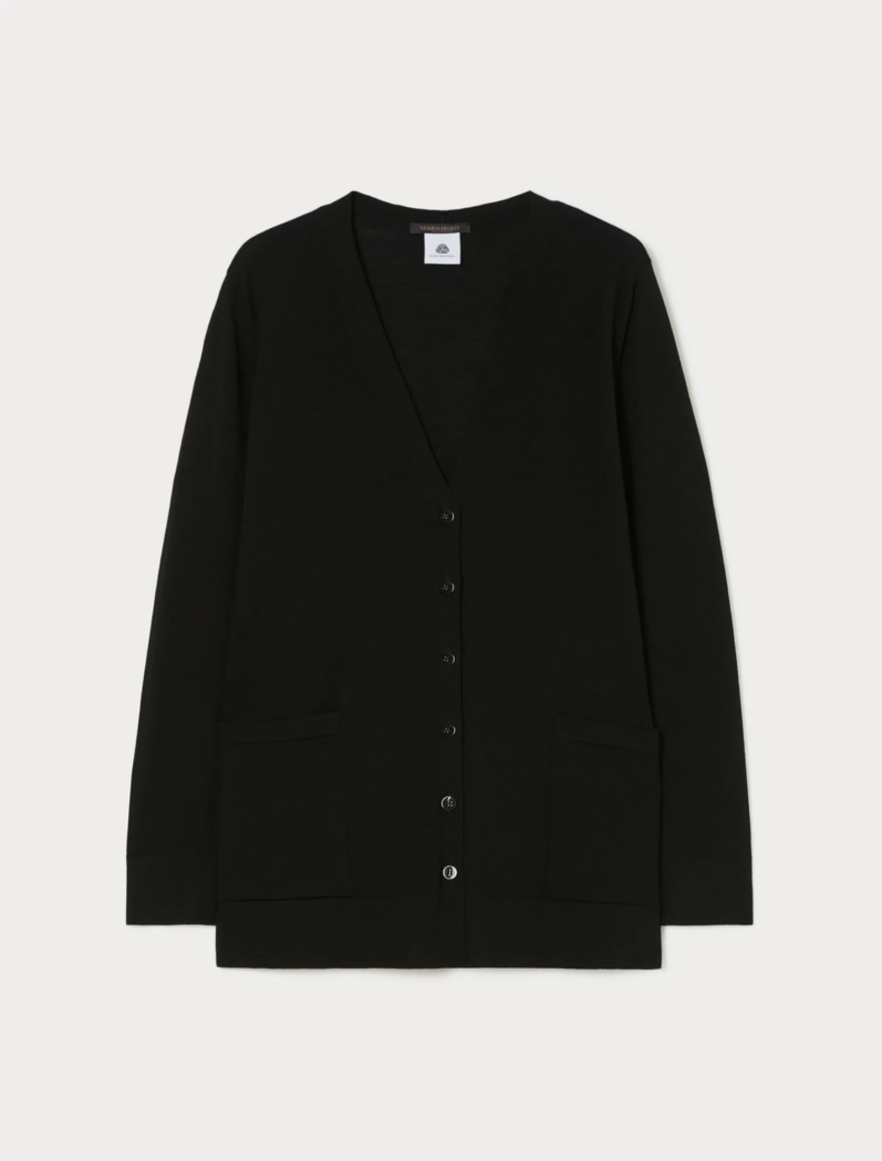 Cardigan in lana - NERO