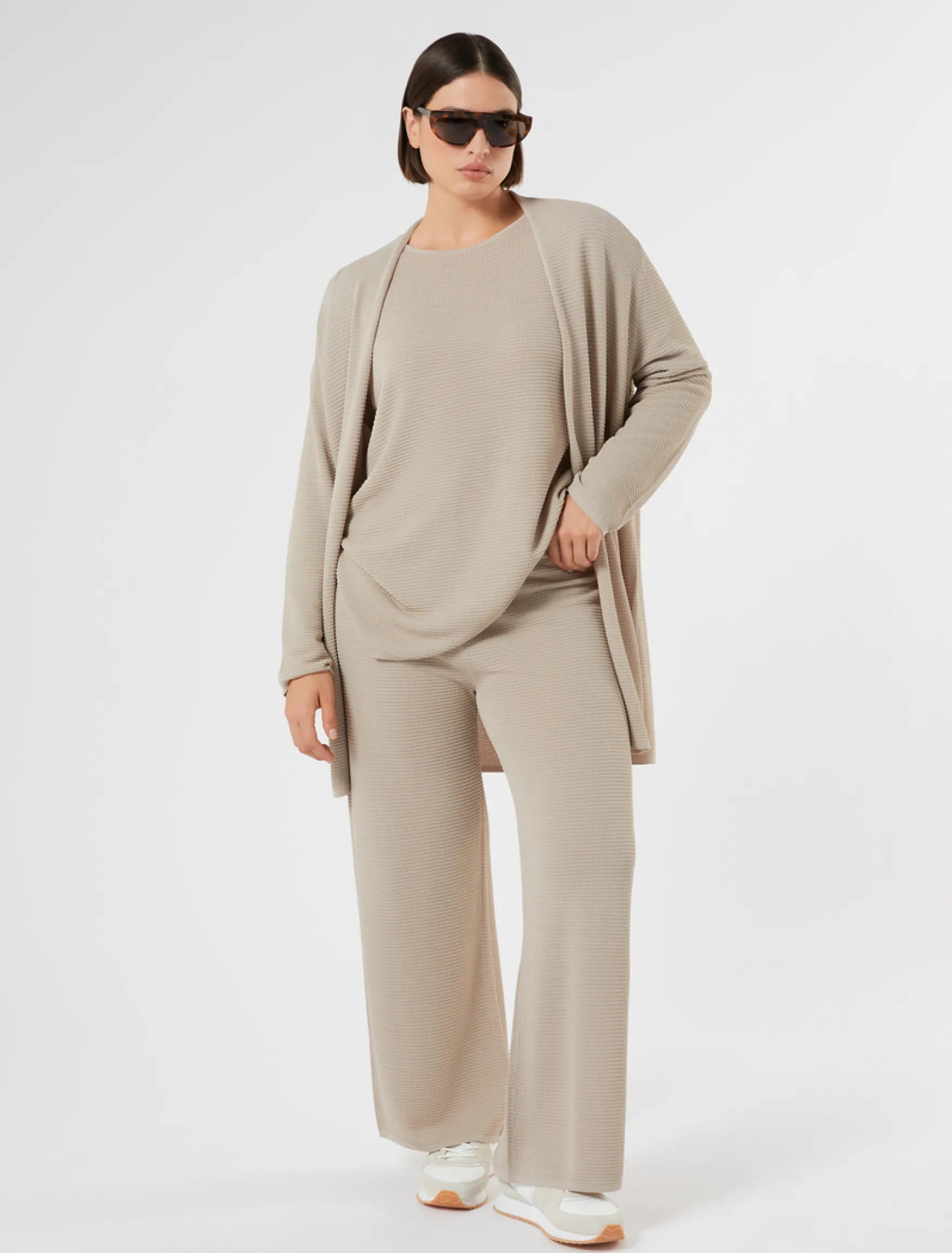 Cardigan in maglia di viscosa - TORTORA