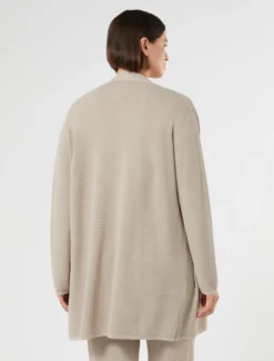 Cardigan in maglia di viscosa - TORTORA