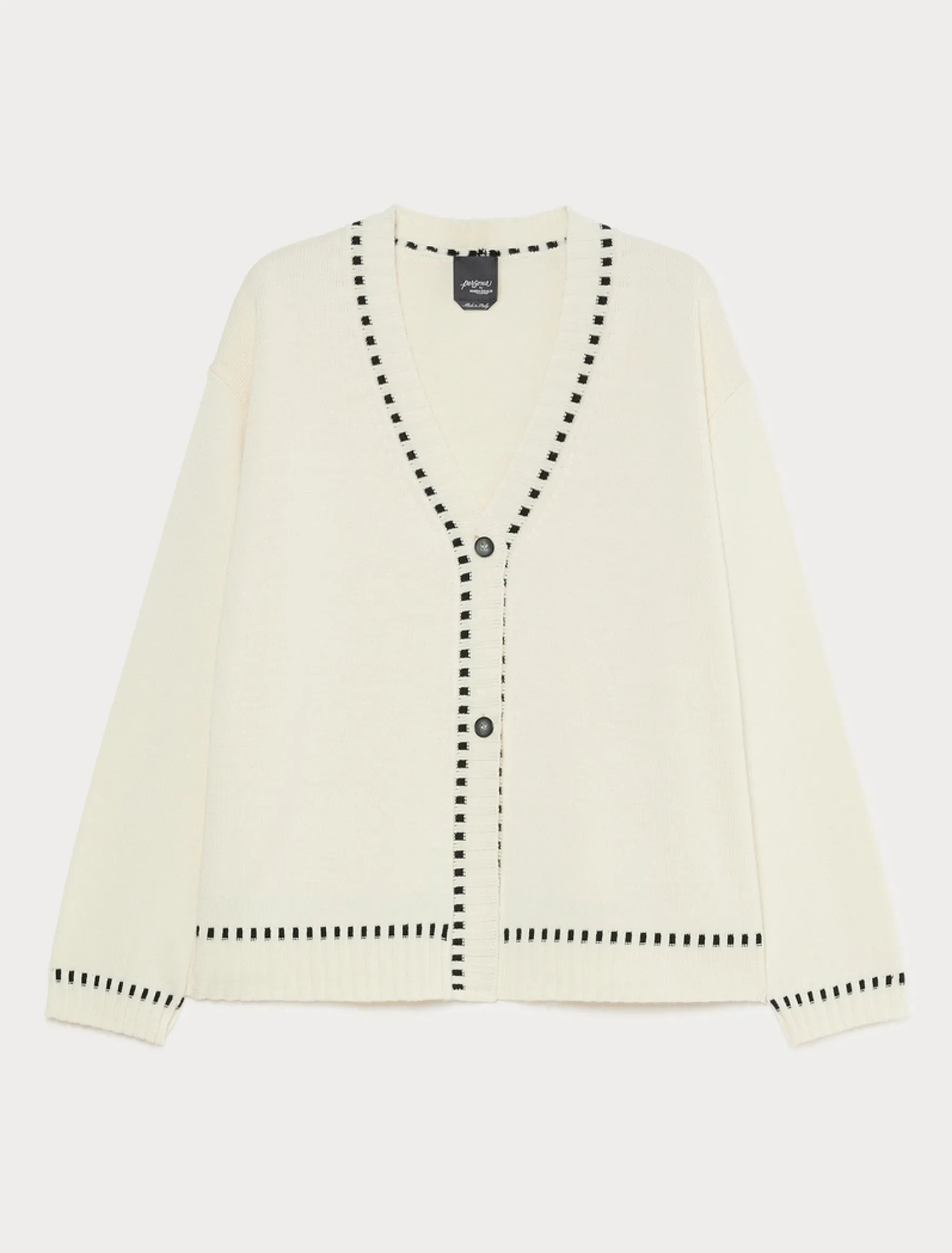 Cardigan in misto lana - BIANCO
