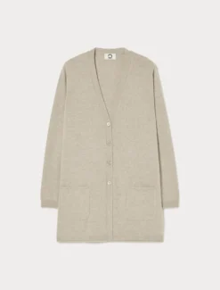 Cardigan in puro cachemire - BEIGE