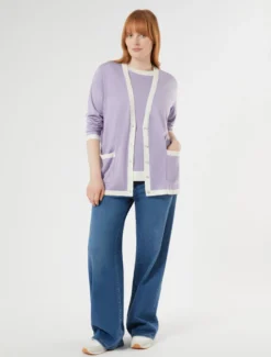 Cardigan in seta e cachemire - LILLA