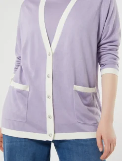 Cardigan in seta e cachemire - LILLA
