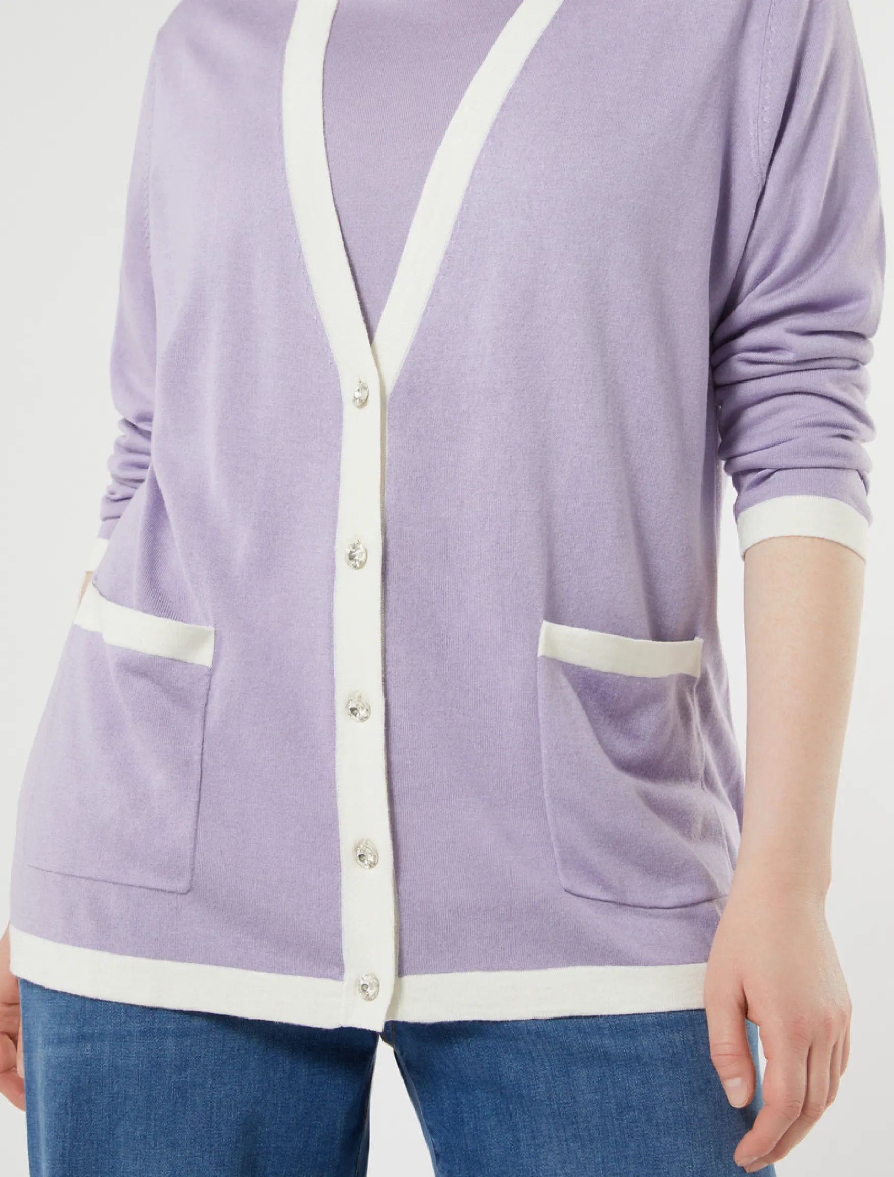 Cardigan in seta e cachemire - LILLA