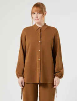 Cardigan in viscosa - BISCOTTO