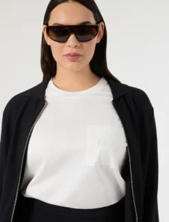 Cardigan in viscosa con tasche - BLU NOTTE