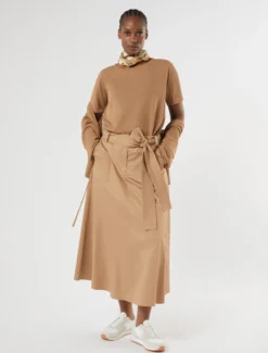 Cardigan in viscosa crêpe - BISCOTTO