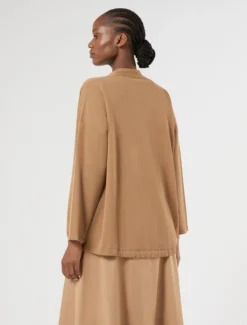 Cardigan in viscosa crêpe - BISCOTTO