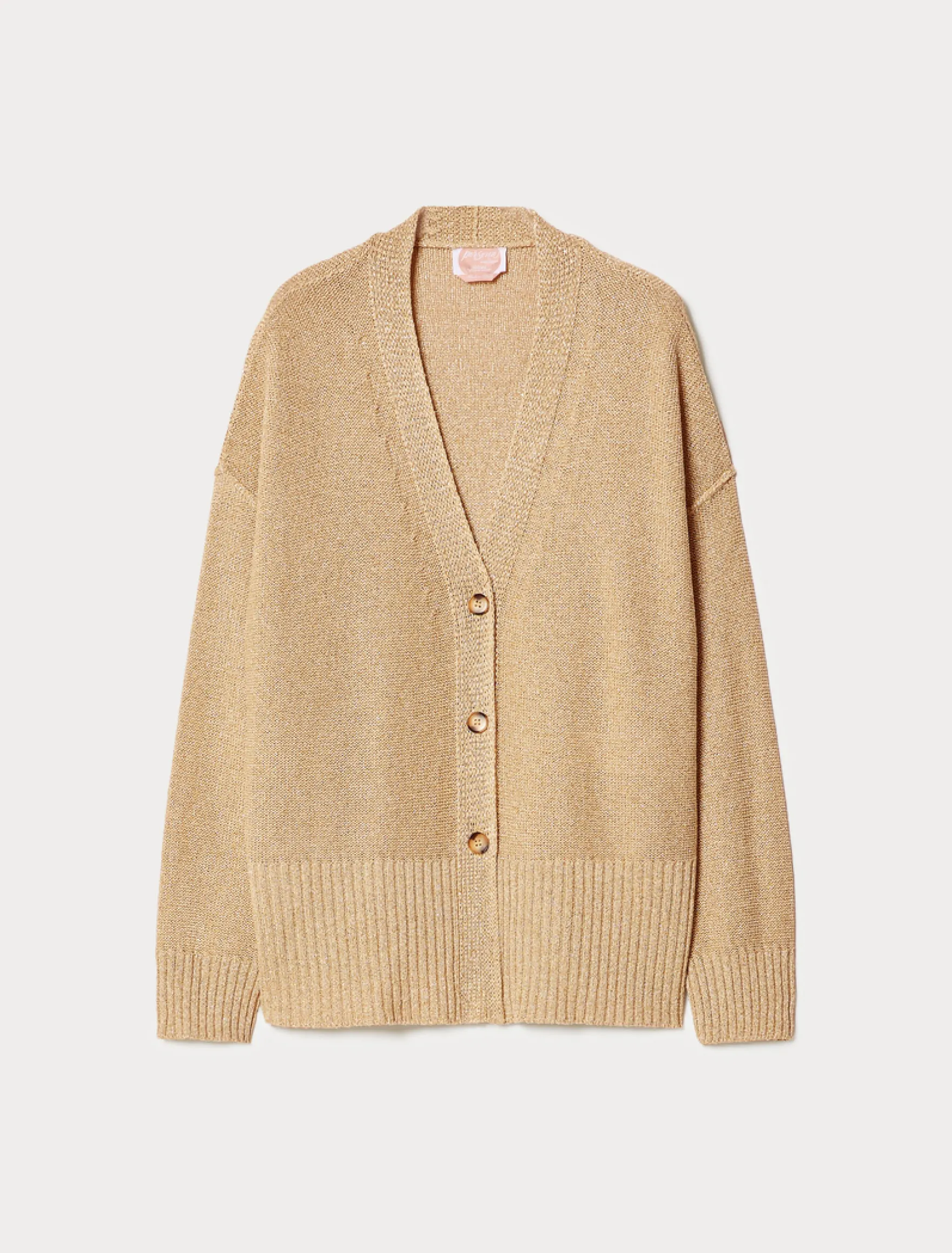 Cardigan in viscosa lurex - VANIGLIA