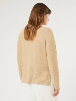 Cardigan in viscosa lurex - VANIGLIA