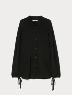 Cardigan in viscosa - NERO