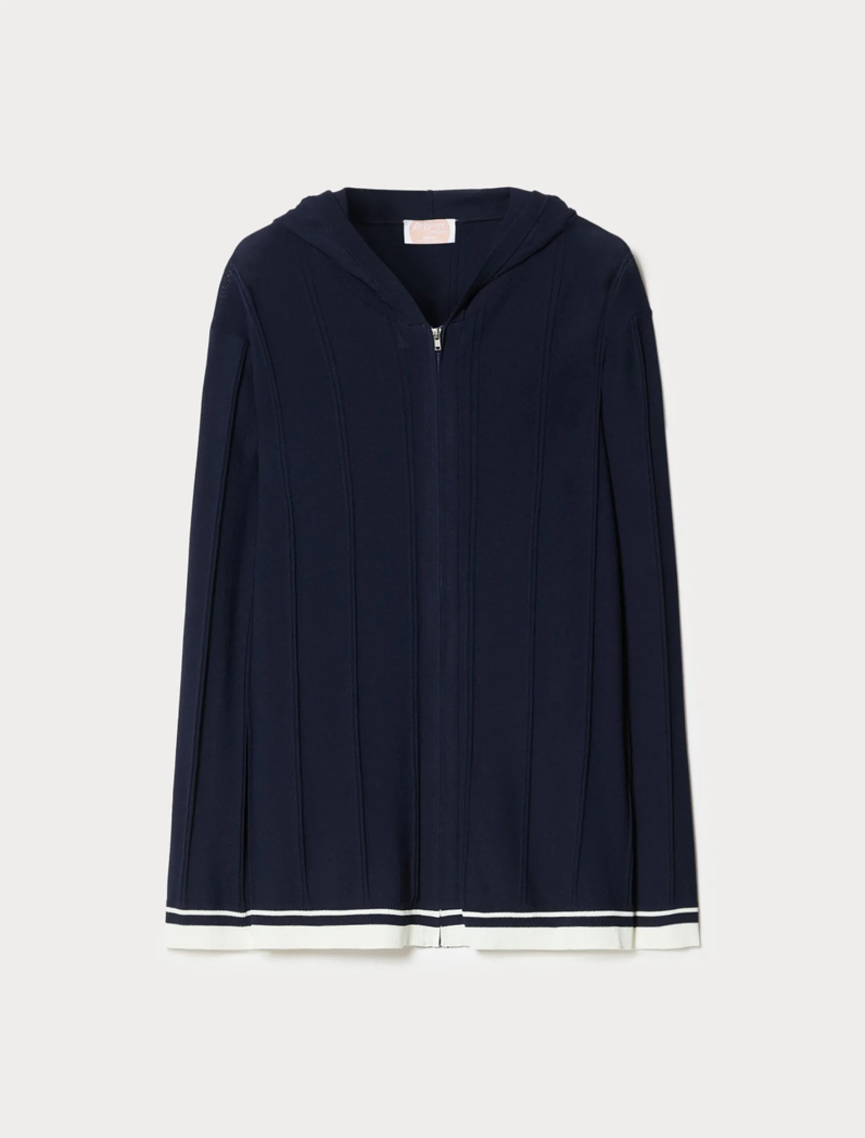 Cardigan in viscosa stretch - BLU NOTTE