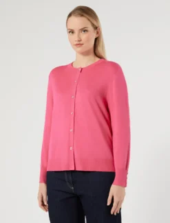 Cardigan in viscosa stretch - LAMPONE
