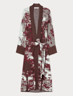 Cardigan jacquard - MATTONE ROSSO