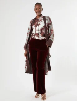 Cardigan jacquard - MATTONE ROSSO