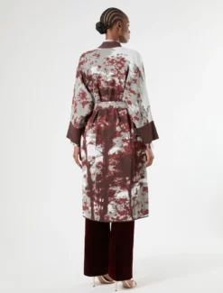 Cardigan jacquard - MATTONE ROSSO